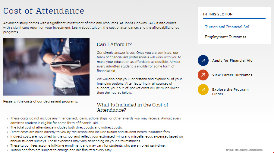 約翰霍普金斯大學SAIS學院研究生學費.png